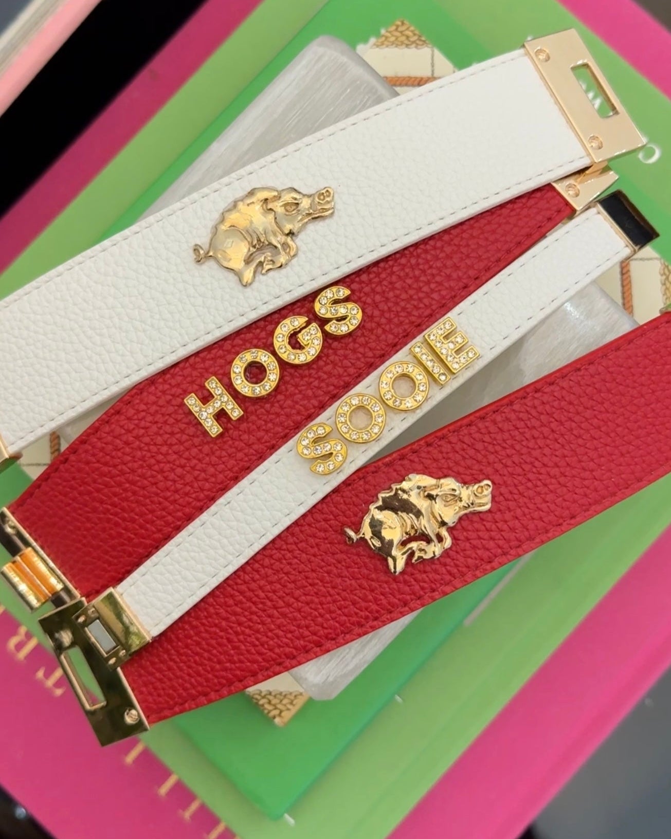 Arkansas Leather Cuffs