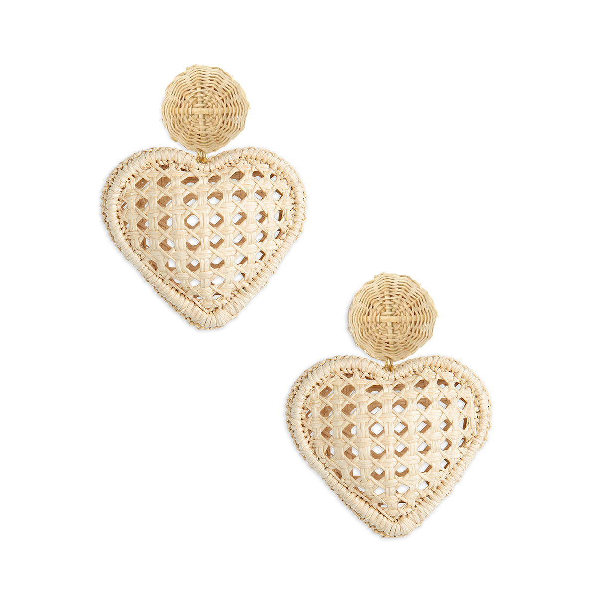 Natural Cane Hearts
